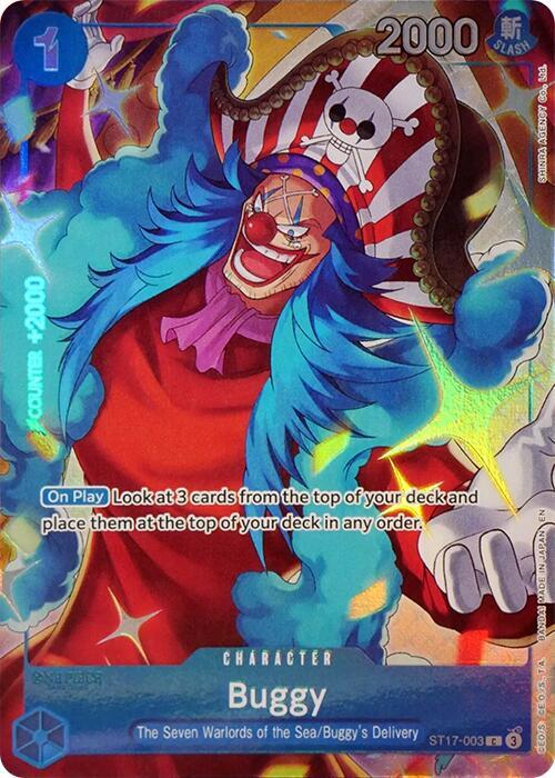 Buggy (Seven Warlords of the Sea Binder Set) ST17-003 One Piece Promotion Cards One Piece Foil NM