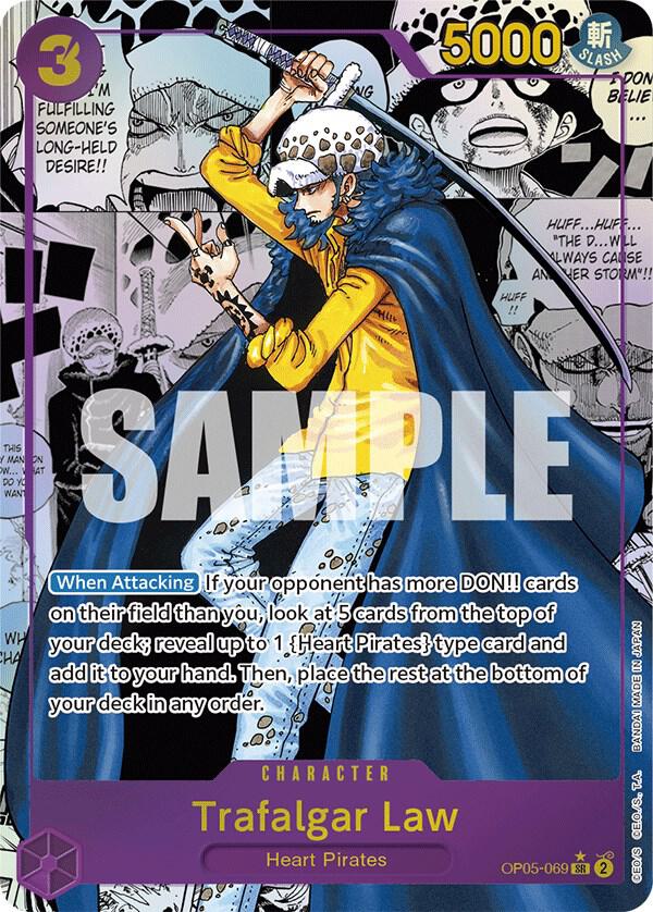 Trafalgar Law (069) (Alternate Art) (Manga) OP05-069 Awakening of the New Era NM