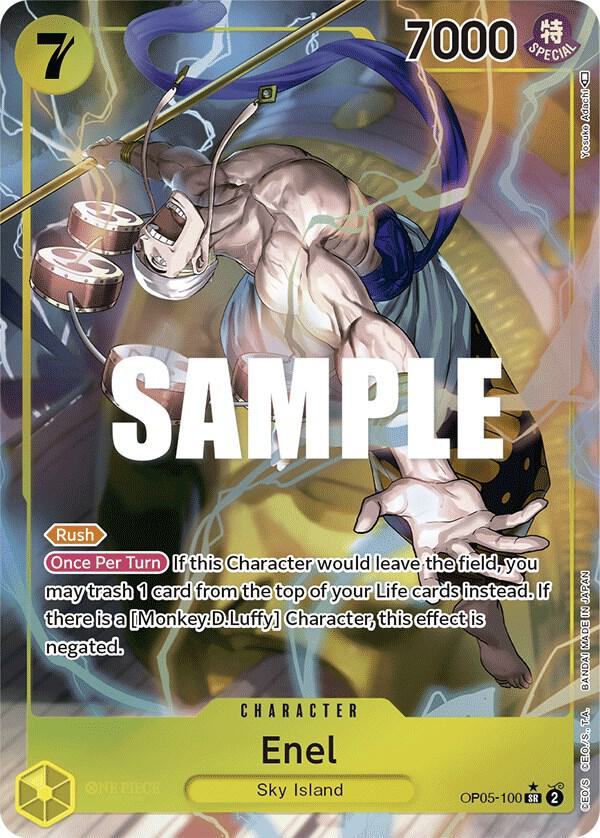 Enel (100) (Alternate Art) OP05-100 Super Rare Awakening of the New Era NM