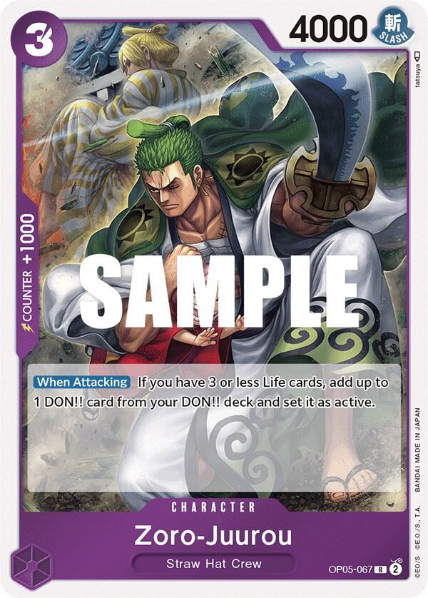 Zoro-Juurou OP05-067 Rare Awakening of the New Era NM