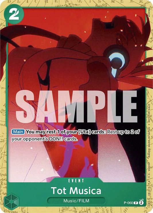 Tot Musica (Starter Deck 11: Uta Deck Battle) P-060 One Piece Promotion Cards One Piece NM