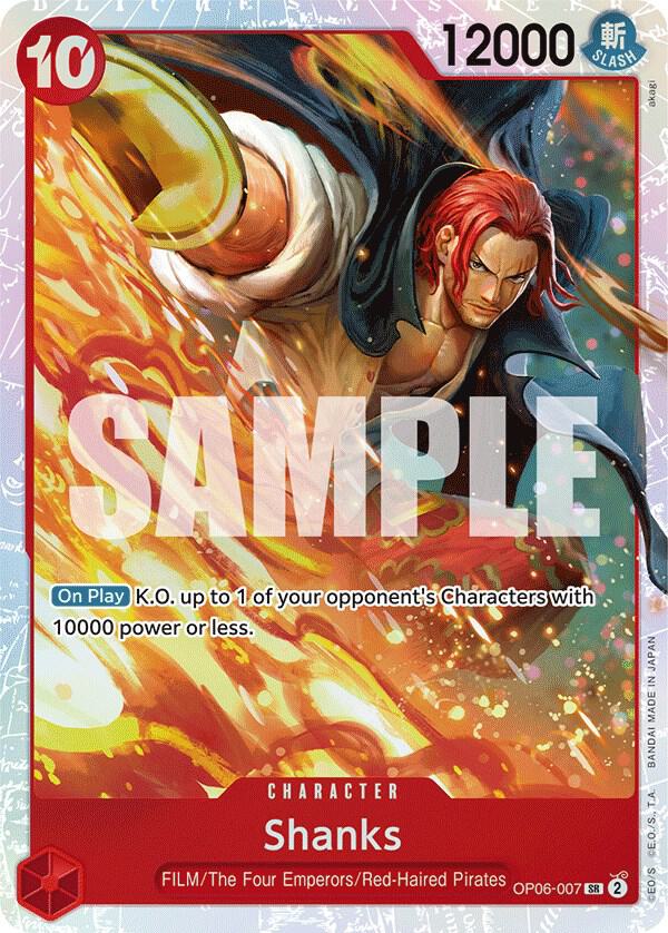 Shanks OP06-007 Super Rare Wings of the Captain NM