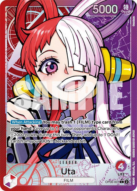 Uta (Alternate Art) OP06-001 Leader Wings of the Captain NM