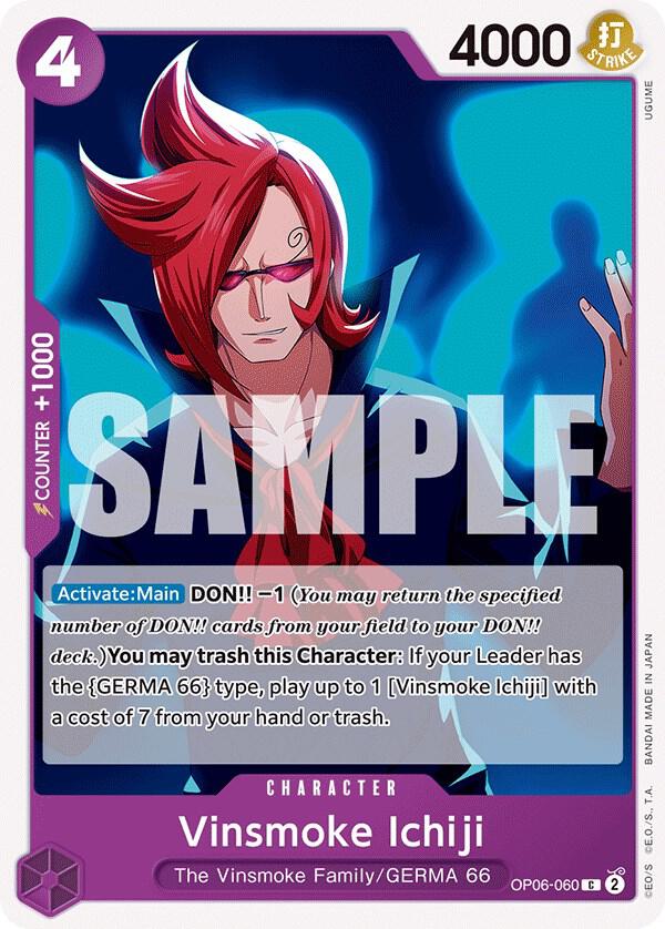 Vinsmoke Ichiji (060) OP06-060 Common Wings of the Captain NM