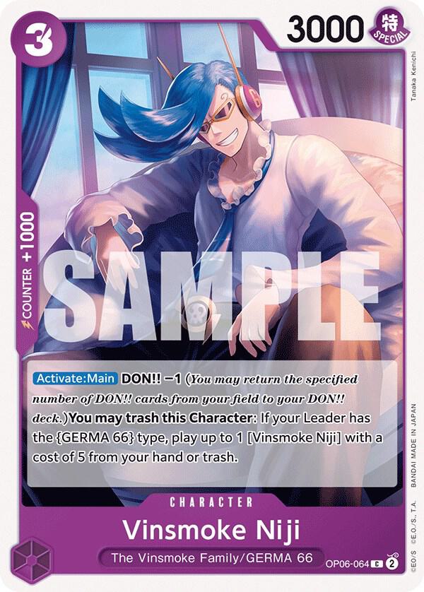 Vinsmoke Niji (064) OP06-064 Common Wings of the Captain NM