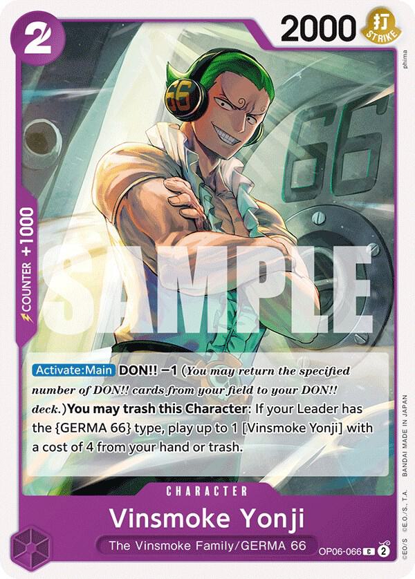 Vinsmoke Yonji (066) OP06-066 Common Wings of the Captain NM