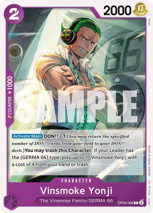 Vinsmoke Yonji (066) OP06-066 Common Wings of the Captain NM