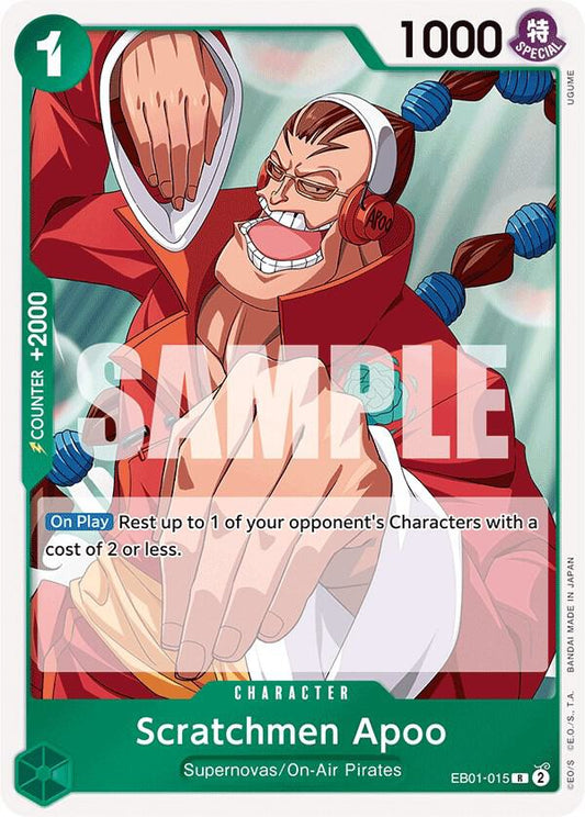 Scratchmen Apoo EB01-015 Rare Extra Booster: Memorial Collection NM