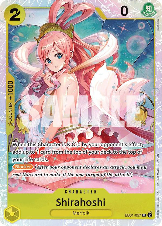 Shirahoshi EB01-057 Super Rare Extra Booster: Memorial Collection NM