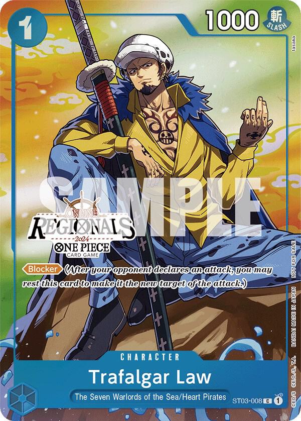 Trafalgar Law (Online Regional 2024 Vol. 2) [Participant] ST03-008 One Piece Promotion Cards One Piece NM