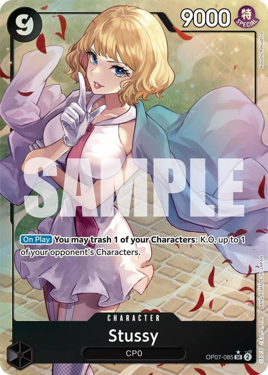 Stussy (Parallel) OP07-085 Super Rare 500 Years in the Future NM