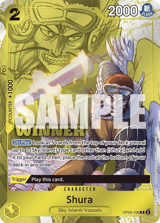 Shura (Winner Pack Vol. 7) OP05-106 Rare One Piece Promotion Cards One Piece NM