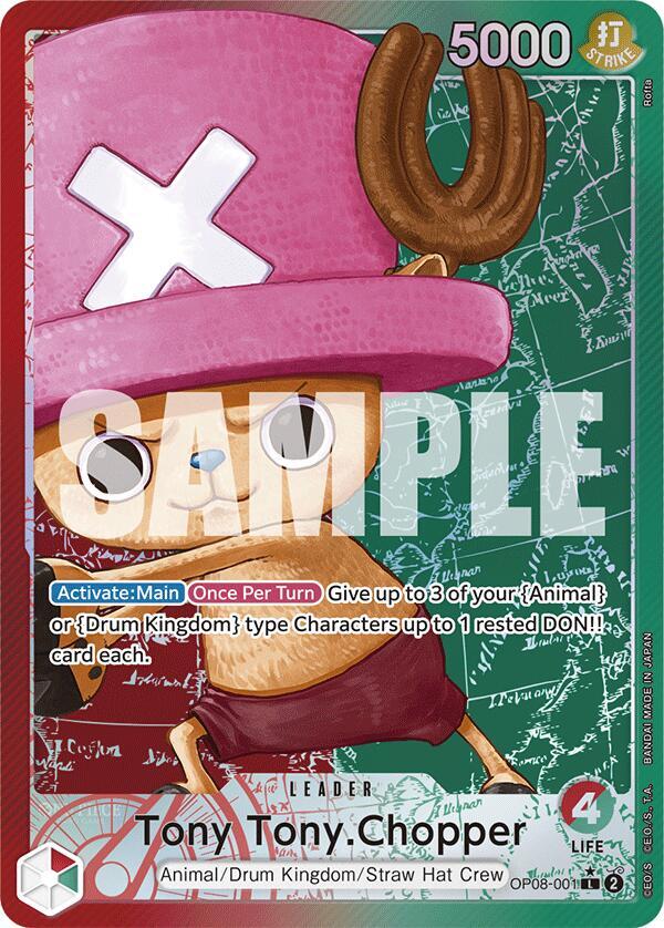 Tony Tony.Chopper (001) (Parallel) OP08-001 Leader Two Legends NM