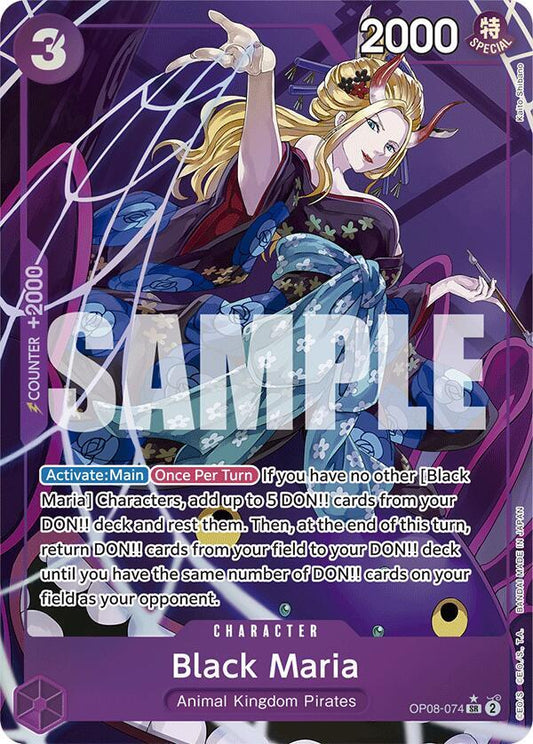 Black Maria (Parallel) OP08-074 Super Rare Two Legends NM
