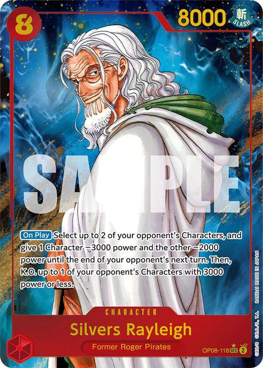 Silvers Rayleigh (Parallel) OP08-118 Secret Rare Two Legends NM