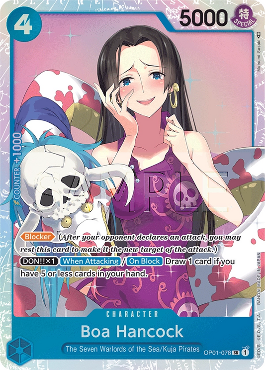 Boa Hancock OP01-078 SR Romance Dawn One Piece Card