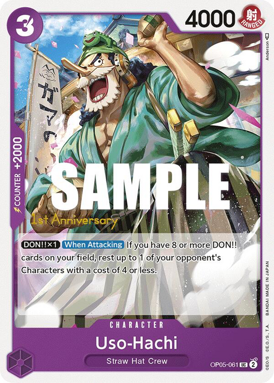 Uso-Hachi OP05-061 UC Awakening Of The New Era 1st Anniversary One Piece Card