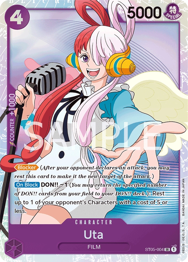 Uta ST05-004 SR Starter Deck: ONE PIECE FILM Edition One Piece Card