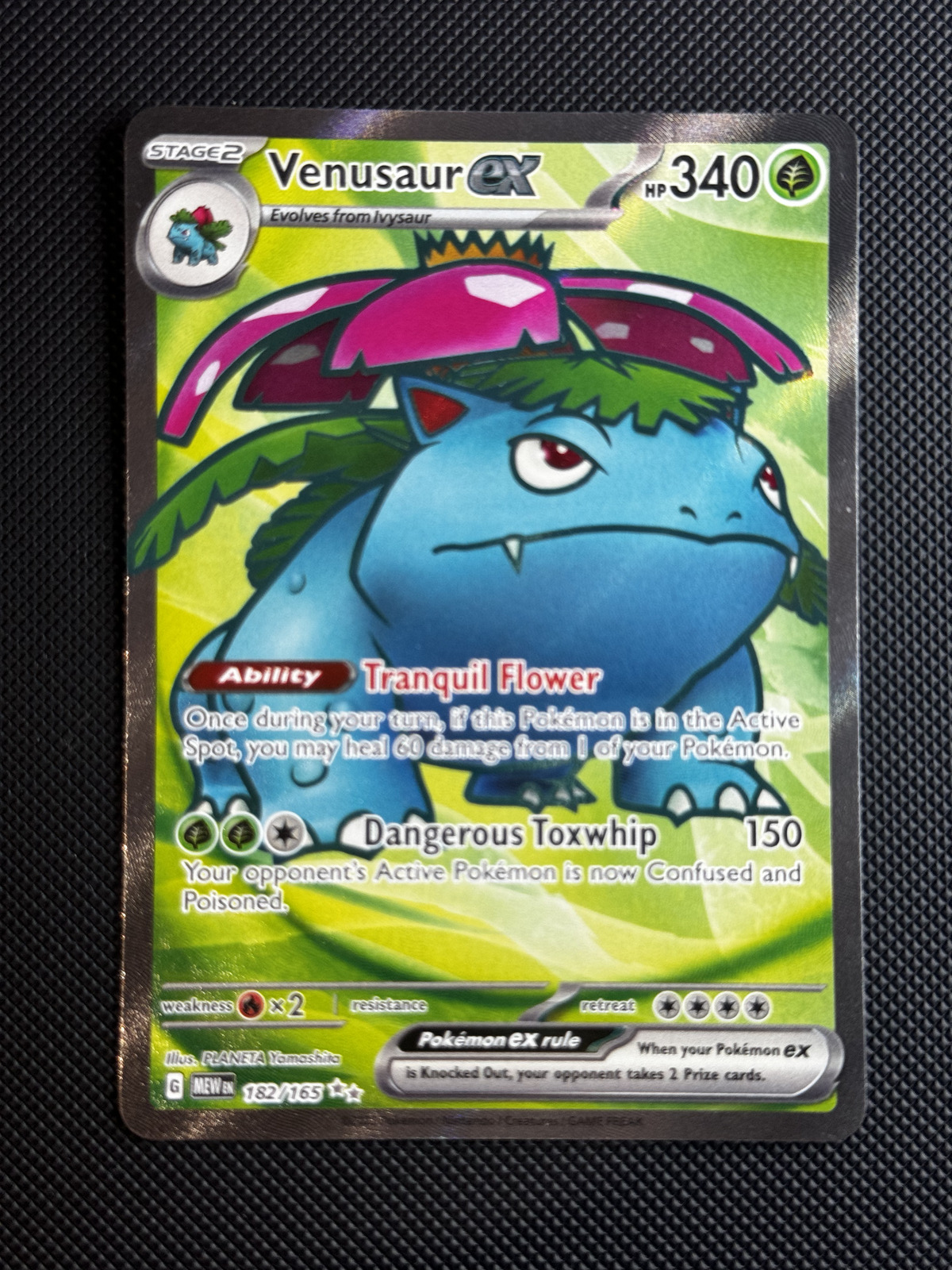 Pokemon Venusaur ex Scarlet & Violet 151 182/165 Holo Ultra Rare