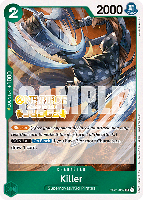 Killer OP01-039 UC Judge Promo One Piece Card