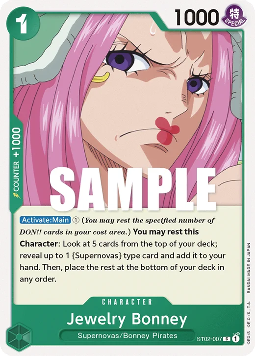 Jewelry Bonney ST02-007 Worst Generation Starter Deck One Piece Card