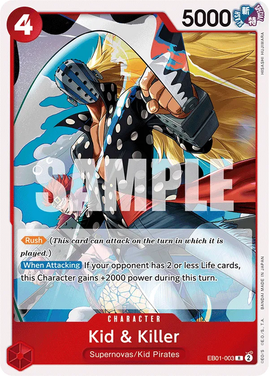 Kid & Killer EB01-003 R Memorial Collection One Piece Card