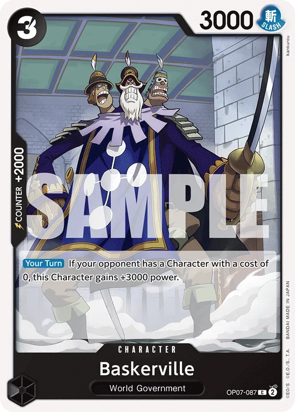 Baskerville OP07-087 C 500 Years Into The Future One Piece Card