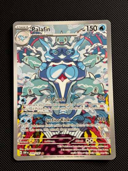 Pokemon Palafin 200/197 Obsidian Flames Illustration Rare