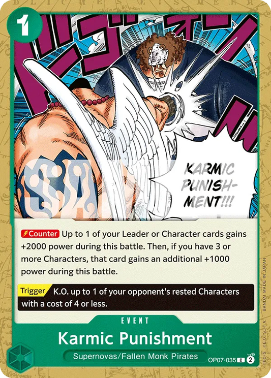 Karmic Punishment OP07-035 C 500 Years Into The Future One Piece Card