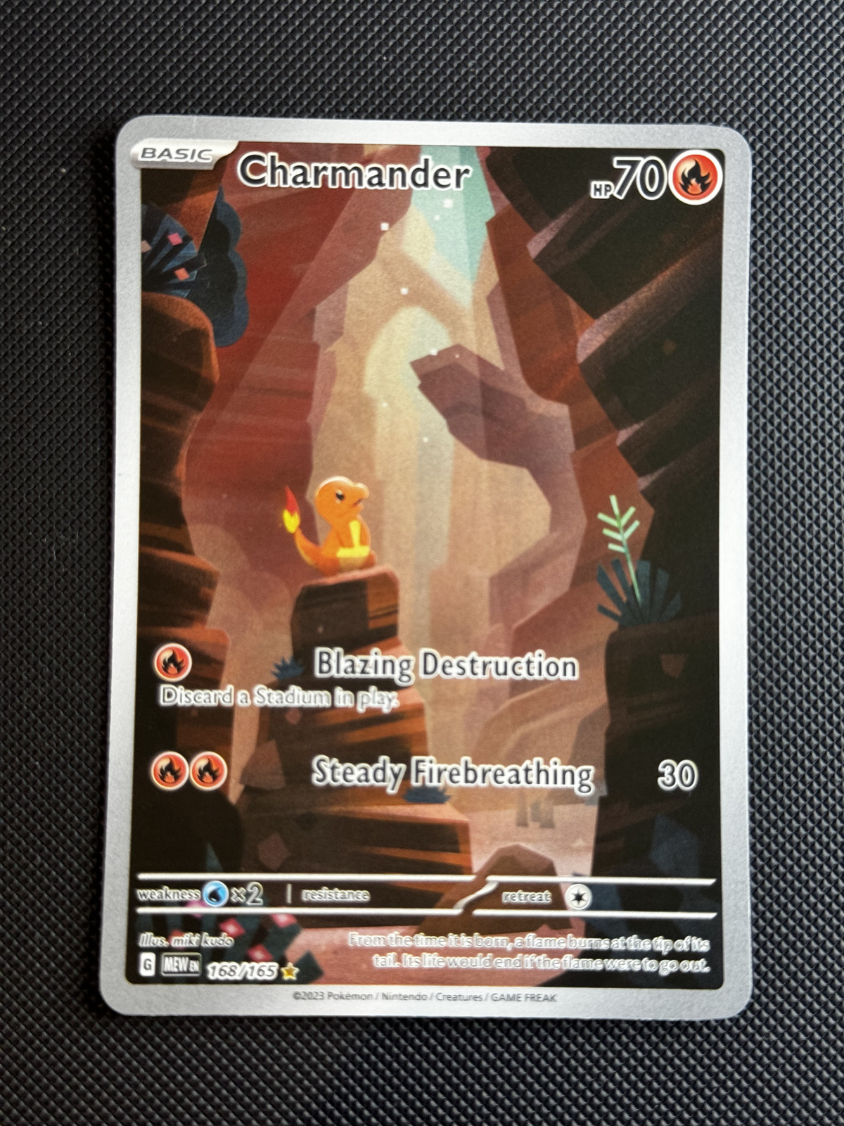 Pokemon Charmander Scarlet & Violet 151 168/165 Holo Illustration Rare