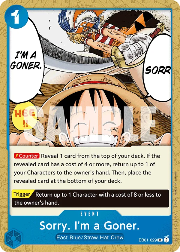 Sorry I'm A Goner EB01-029 C Memorial Collection One Piece Card