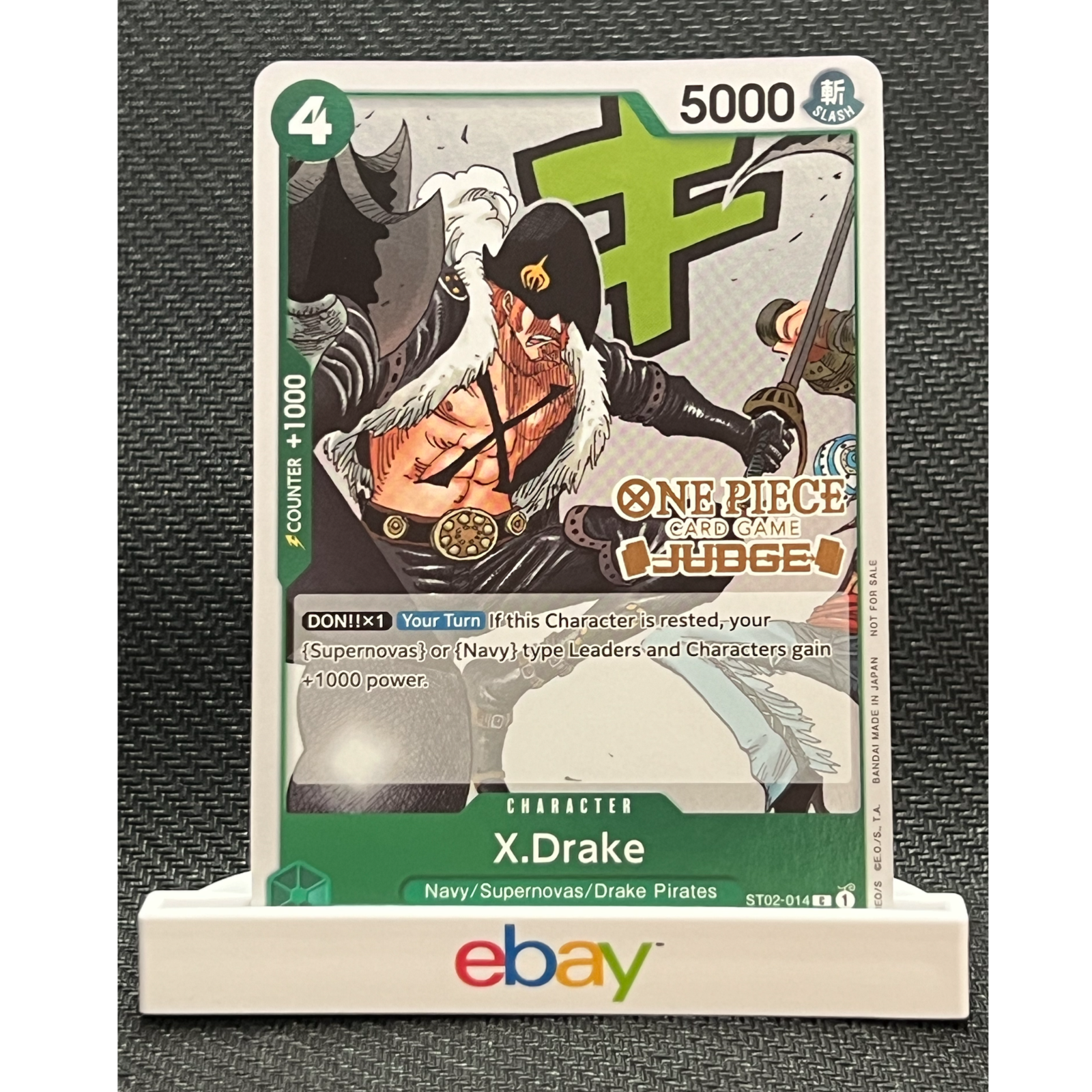 X.Drake ST02-014 Judge Promo One Piece Card