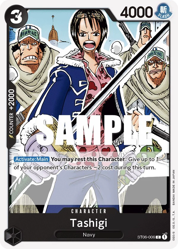 Tashigi ST06-006 C Absolute Justice Starter Deck One Piece Card