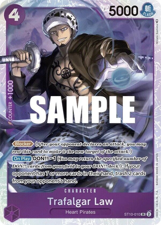 Trafalgar Law ST10-010 SR The Three Captains One Piece Card