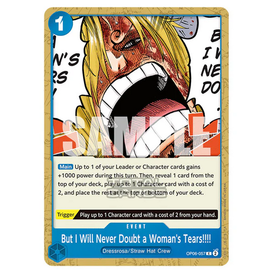 But I Will Never Doubt A Woman's Tears OP06-057 C Wings Of The Captain One Piece