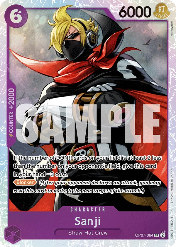 Sanji OP07-064 SR 500 Years Into The Future One Piece Card