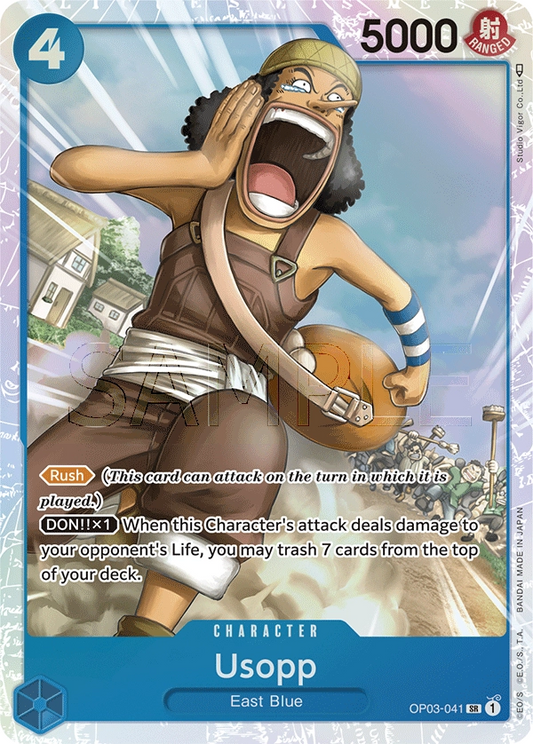 Usopp OP03-041 SR Pillars Of Strength One Piece Card