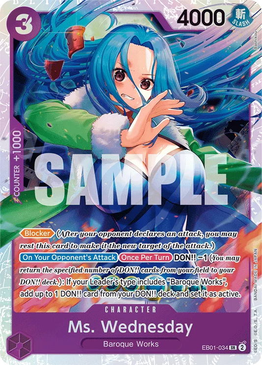 Ms Wednesday EB01-034 SR Memorial Collection One Piece Card