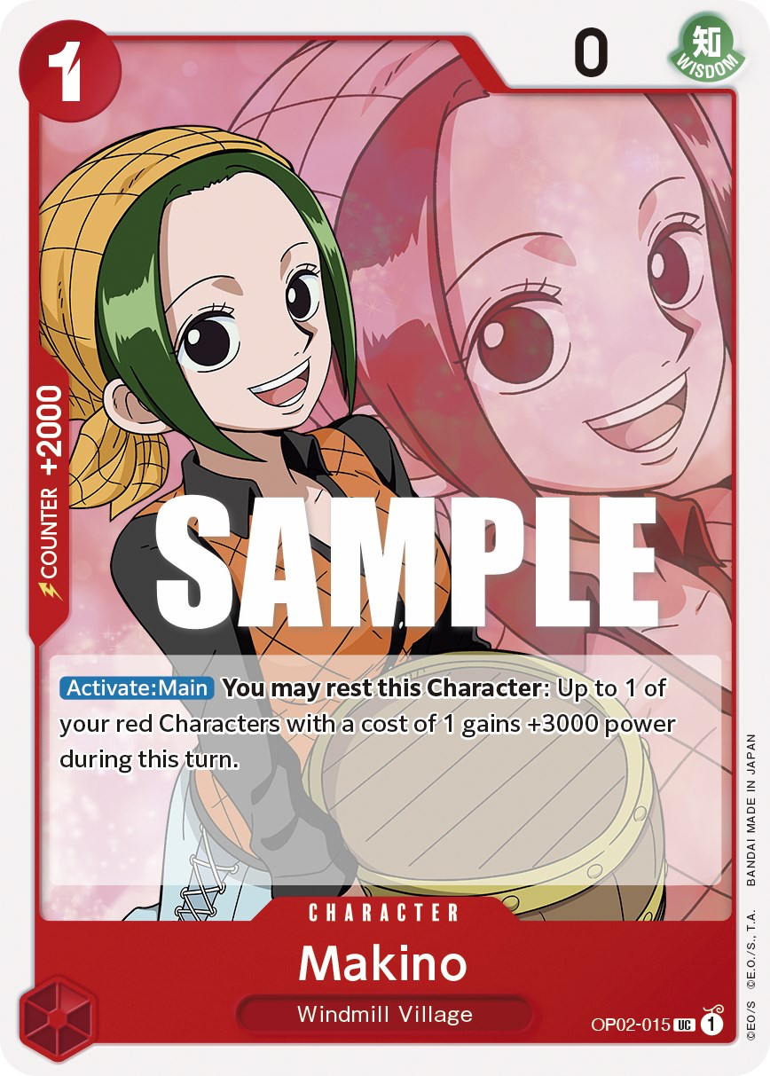 Makino OP02-015 UC Paramount War One Piece Card