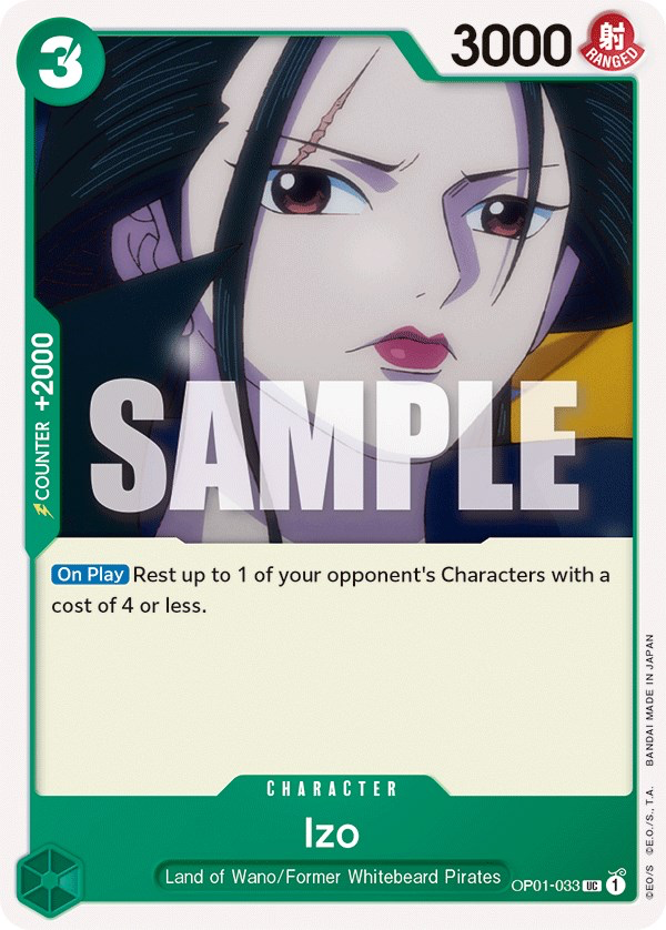 Izo OP01-033 UC Romance Dawn One Piece Card