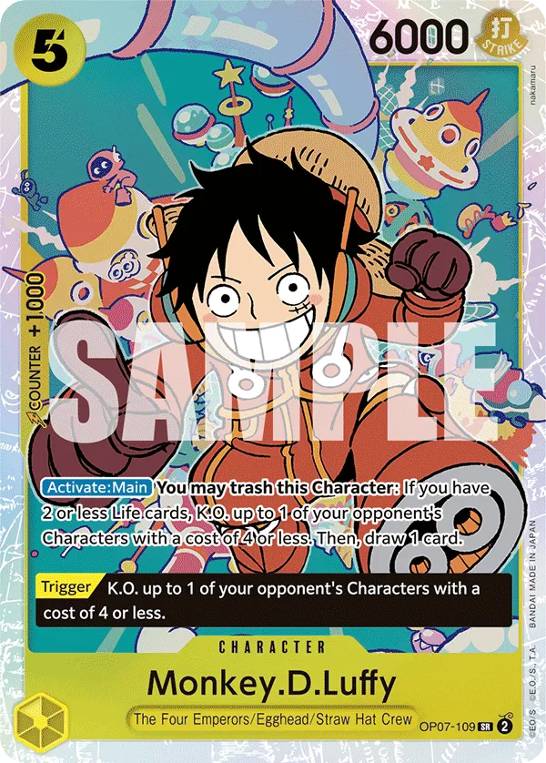 Monkey.D.Luffy OP07-109 SR 500 Years Into The Future One Piece Card