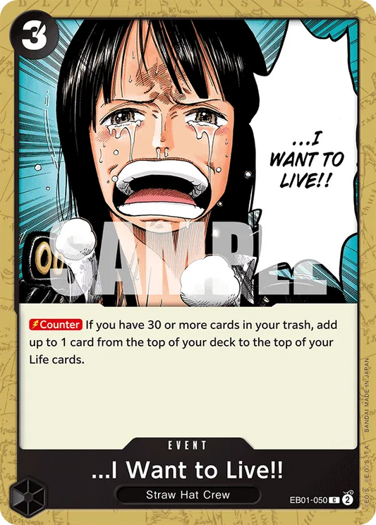 I Want To Live EB01-050 C Memorial Collection One Piece Card