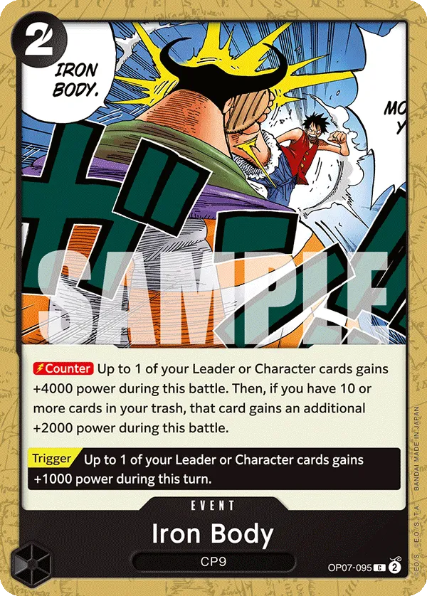 Iron Body OP07-095 C 500 Years Into The Future One Piece Card