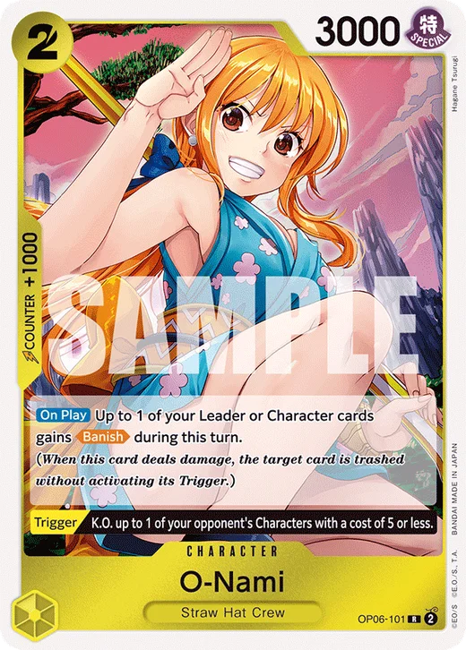 O-Nami OP06-101 R OP-06 Wings of Captain One Piece Card