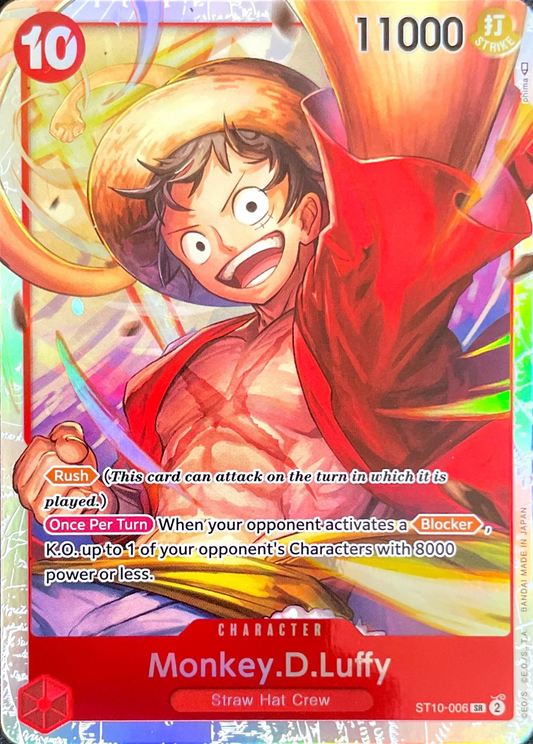 Monkey.D.Luffy ST10-006 SR Three Captains Starter Deck One Piece Card