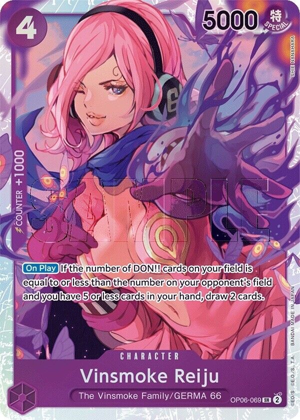 Vinsmoke Reiju OP06-069 SR Wings of Captain One Piece Card