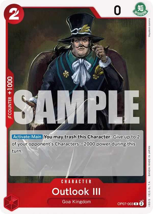 Outlook iii OP07-003 R 500 Years Into The Future One Piece Card