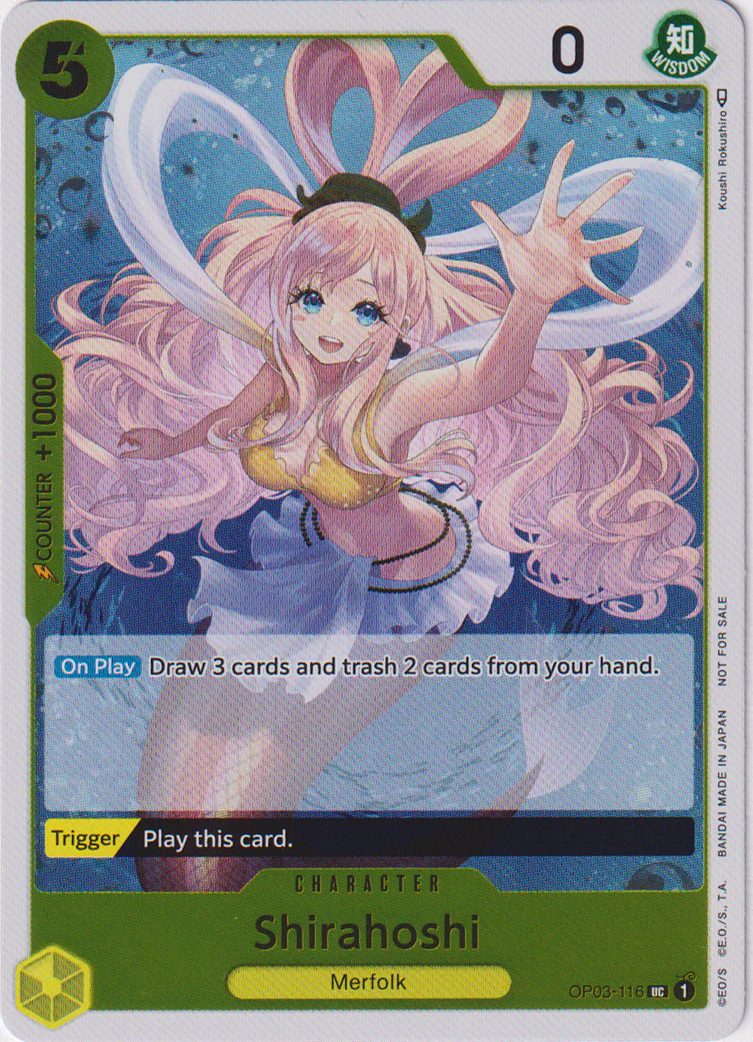 Shirahoshi OP03-116 Pillars Of Strength Uncommon Dash Pack One Piece Card