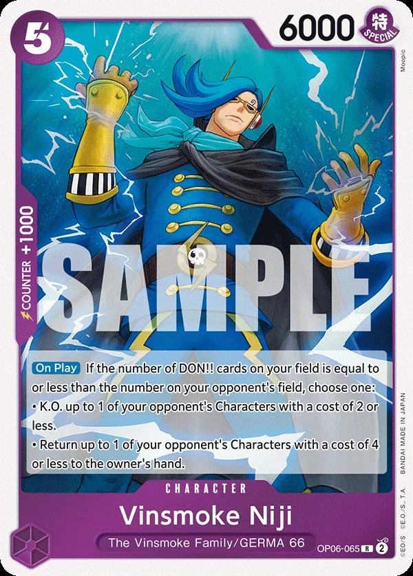 Vinsmoke Niji OP06-065 R Wings of Captain One Piece Card