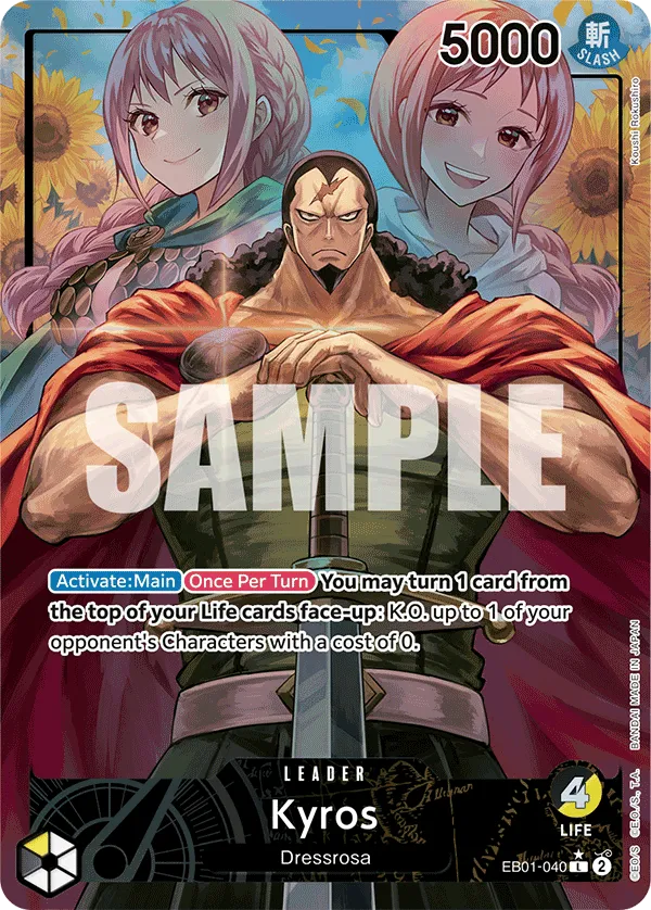 Kyros EB01-040 Parallel L Memorial Collection One Piece Card Alt Art